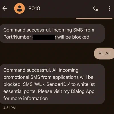 Unsubscribing All Dialog Promotional Texts post thumbnail