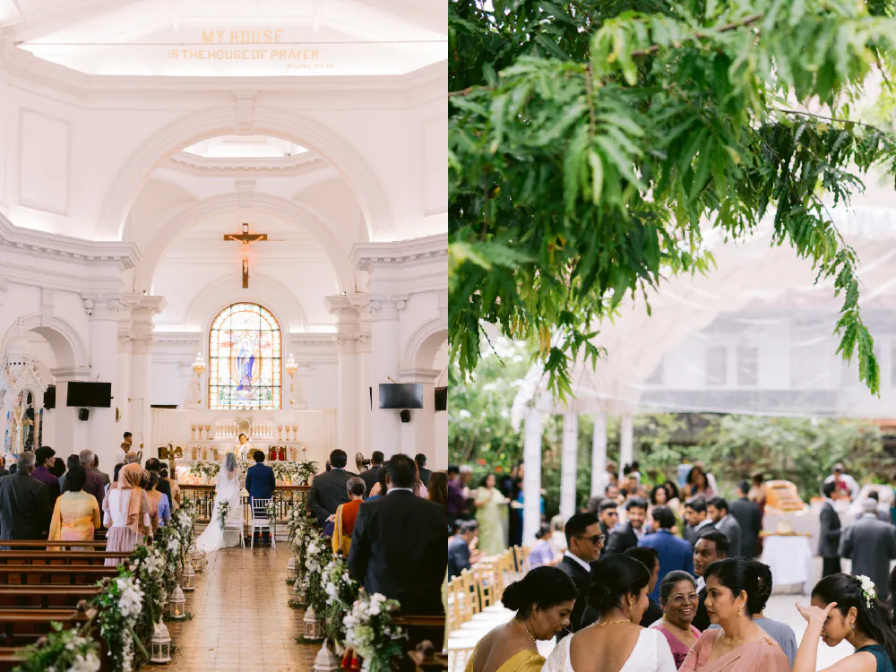 Wedding ceremony at St. Mary’s Church - Bambalapitiya