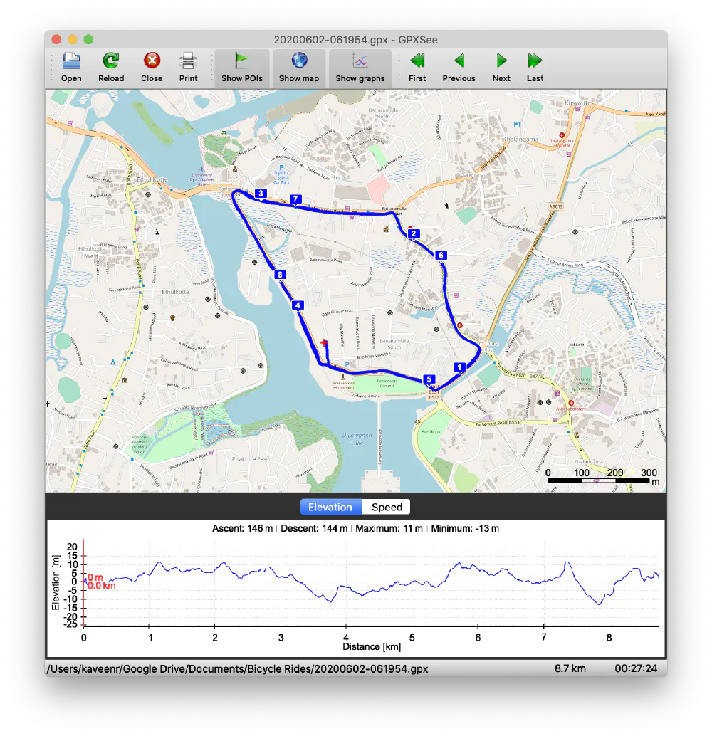 First time on the road recorded on my P30Pro with GPS Logger